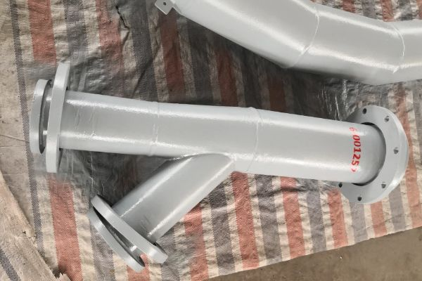 詢價內襯自蔓延剛玉陶瓷Y型三通